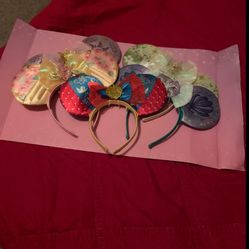 Brand New Disney Princess Minnie Mouse Ears Set (5 Pairs)