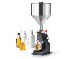 New Manual Paste Liquid Filling Machine 5-100ml Adjustable Bottle Filling Machine Stainless Steel