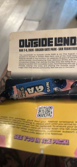 Outside lands GA ticket