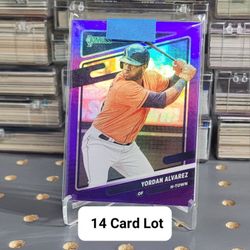 ⚾️ (14) 2021 Donruss Yordan Alvarez Cards 