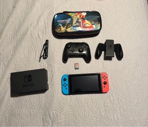 Nintendo Switch Bundle with Pro Controller & Mario Kart 8