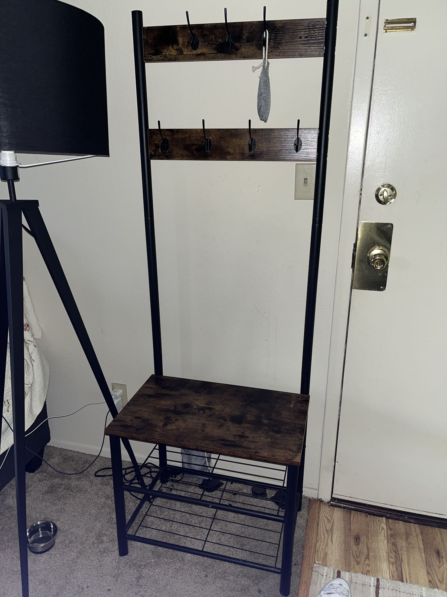 2 in 1 shoe rack coat rack