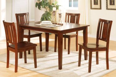 5pc solid wood dining set never used in box