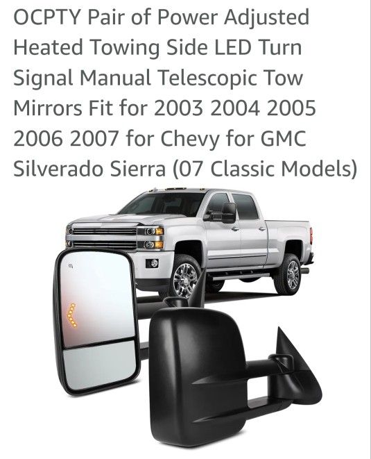 Chevy Towing Mirrors Black