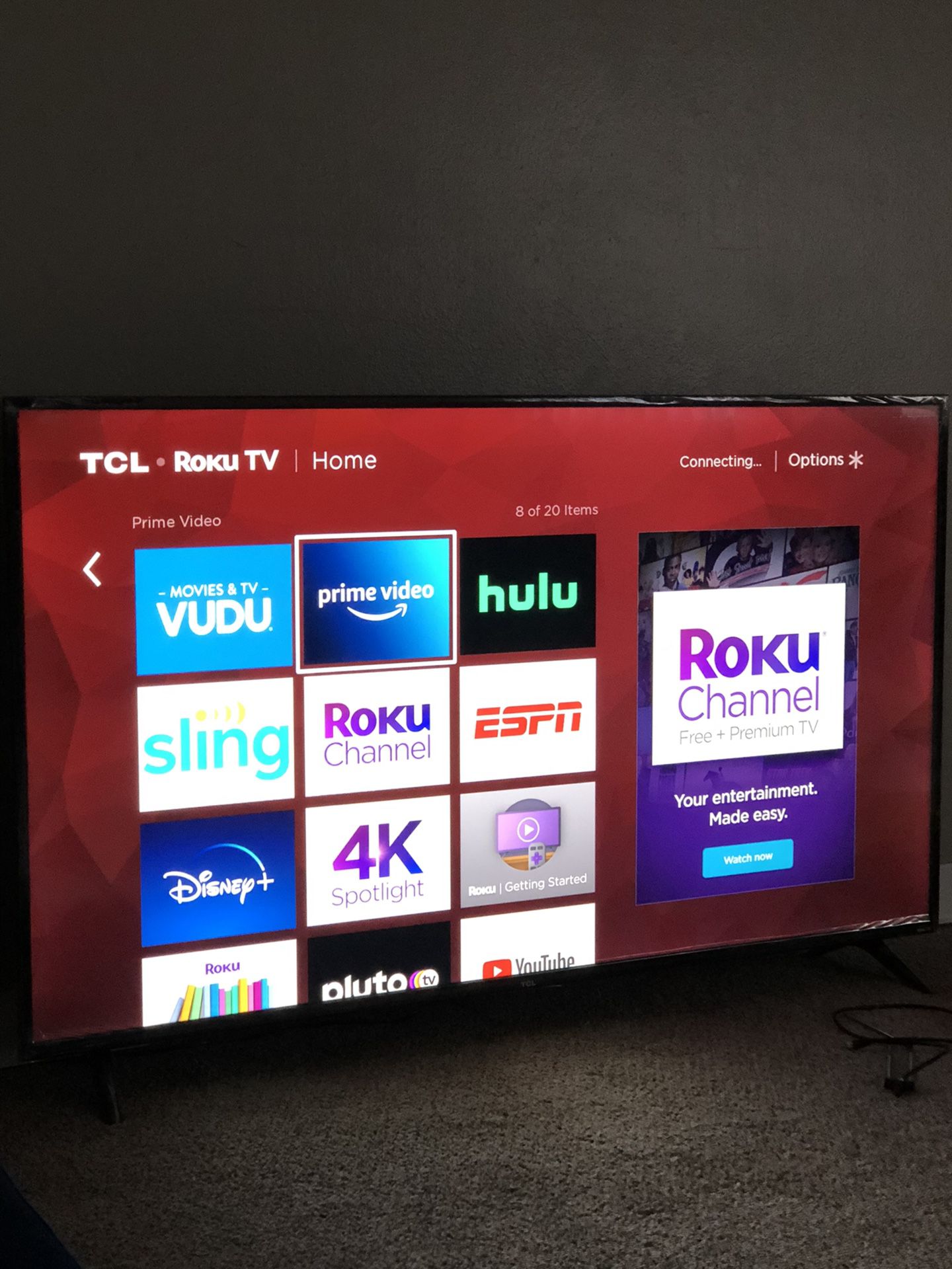 Tcl 4K 65 inch tv