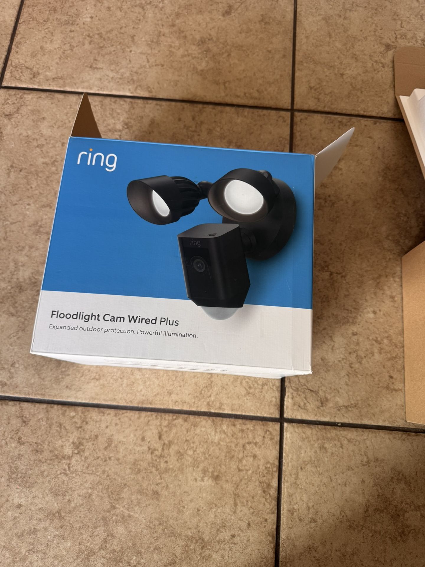 Ring Floodlight Cam Wired Plus With Adapter
