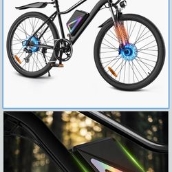 Electric Bike for Adults,750W Peak Ebike,55 Miles 20MPH Electric Mountain Bike,26" Adult Electric Bicycle with 36V Removable Battery,7-Speed, Front Su