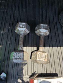 15 pound dumbbells
