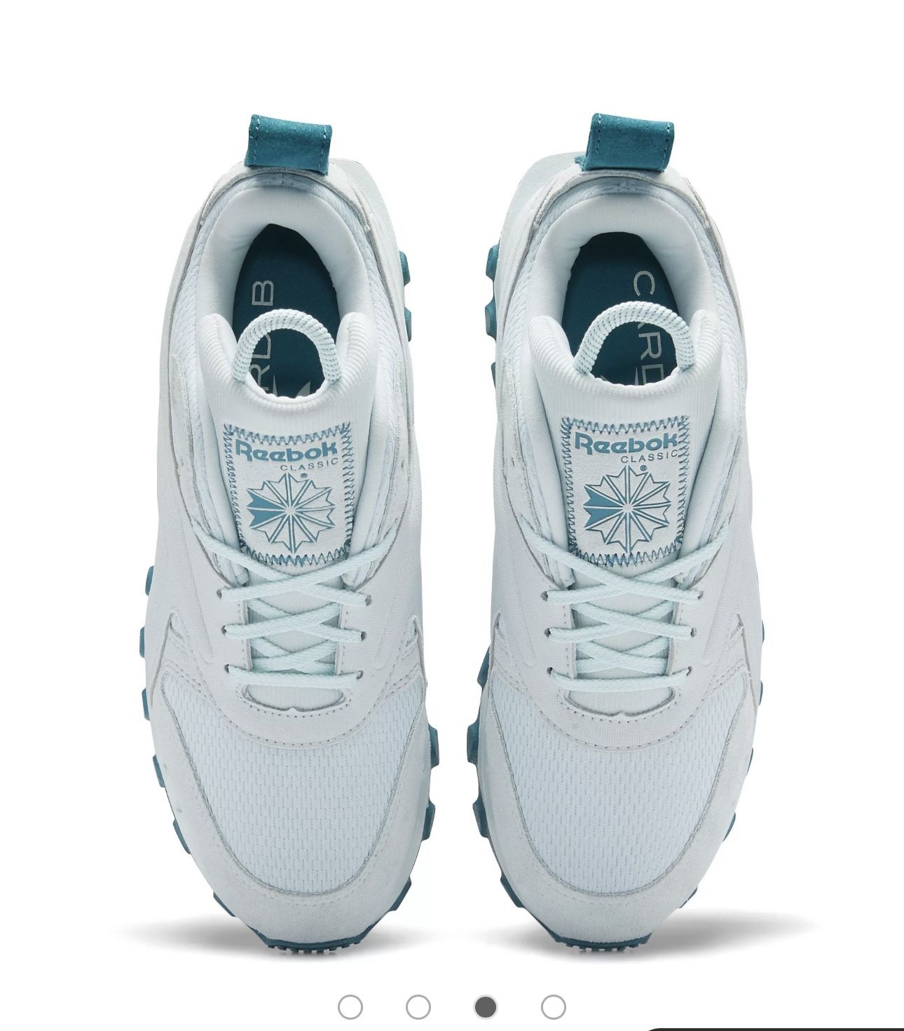 Teal Reebok X Cardi b Classics