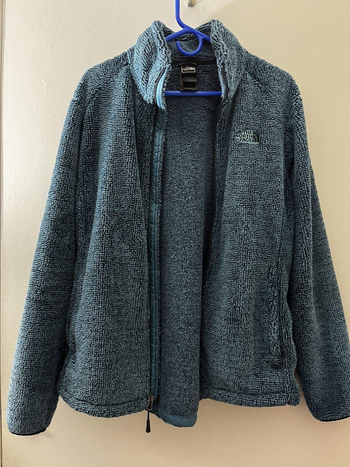 North Face Fuzzy Zip Up Jacket