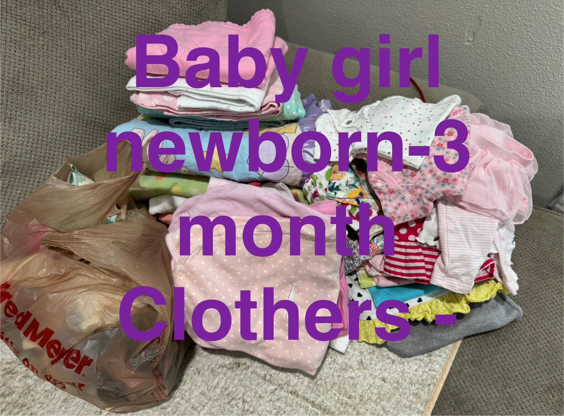 Baby Girl Newborn - 3 Months Clothers