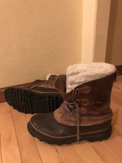 Men’s Leather Top Insulated Boots Size 10