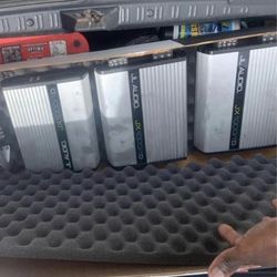 JL Audio CS112LG-TW3 Sealed PowerWedge™ enclosure with one 12" TW3 subwoofer With Amp And Pioneer Navigation Appleplay System Paid Over $1800 for Comp