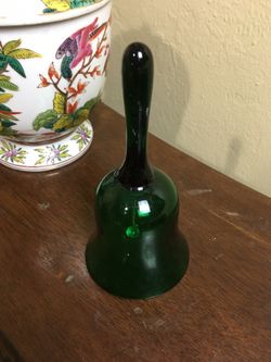 VTG Emerald Green Crystal Bell