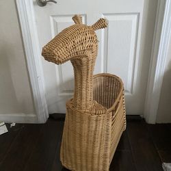 Giraffe Rattan Storage Basket