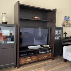 Entertainment Center and Storage Towers