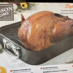 Top Roast Nonstick Roaster With Rack