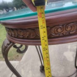 Glass Table / Two Chairs 