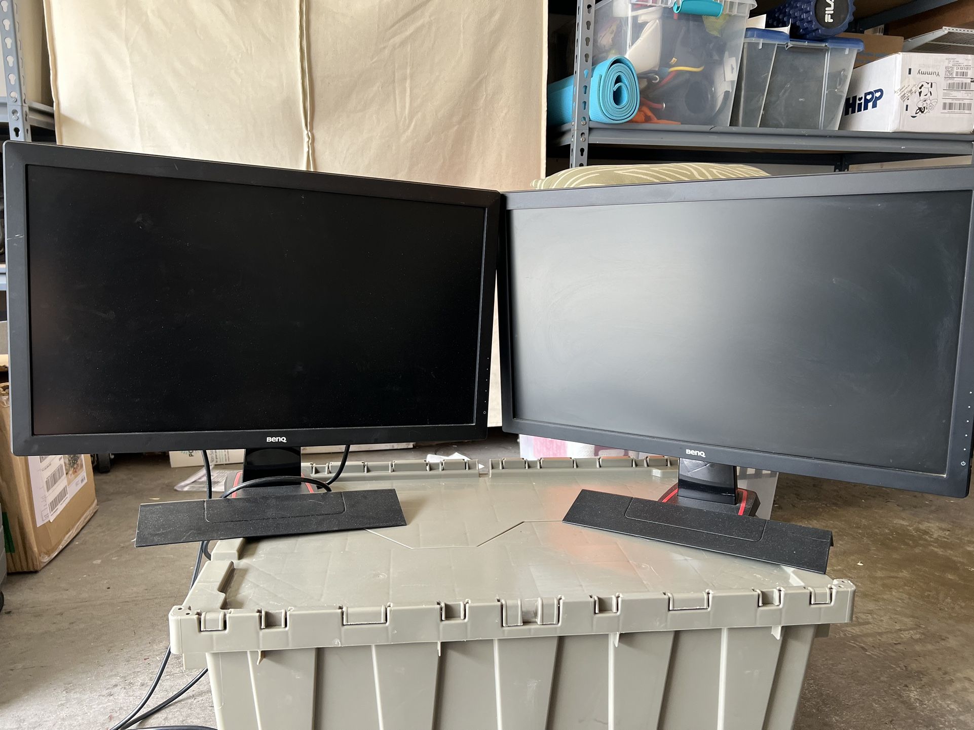 2 LCD Computer Computer Monitors - 24”