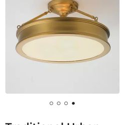 Minka-Lavery Semi-Flush gold Light Fixture