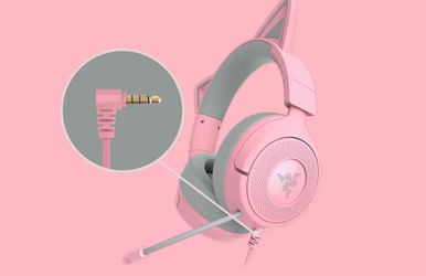 Razer Gaming Headset with Cat Ears Pink