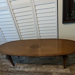 Vintage Coffee Table With Glass 