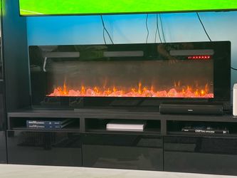 Electric fireplace 70”