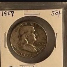 5 Franklin Half Dollars