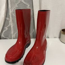 Red Rain Boot