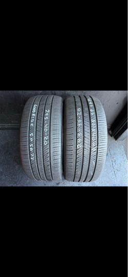245-40-19 Goodride Sport Sp-77 Used Tire Pair $120 Free Mounting And Balancing