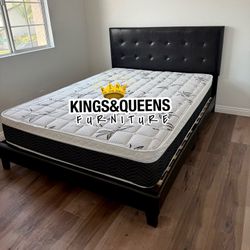 New Queen Bed Frame With Mattress