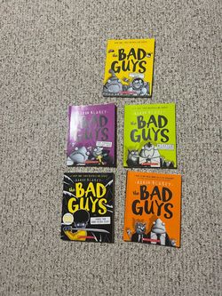 The Bad Guys Book Lot by Aaron Blabey (Volumes 1, 2, 3, 5, 14)