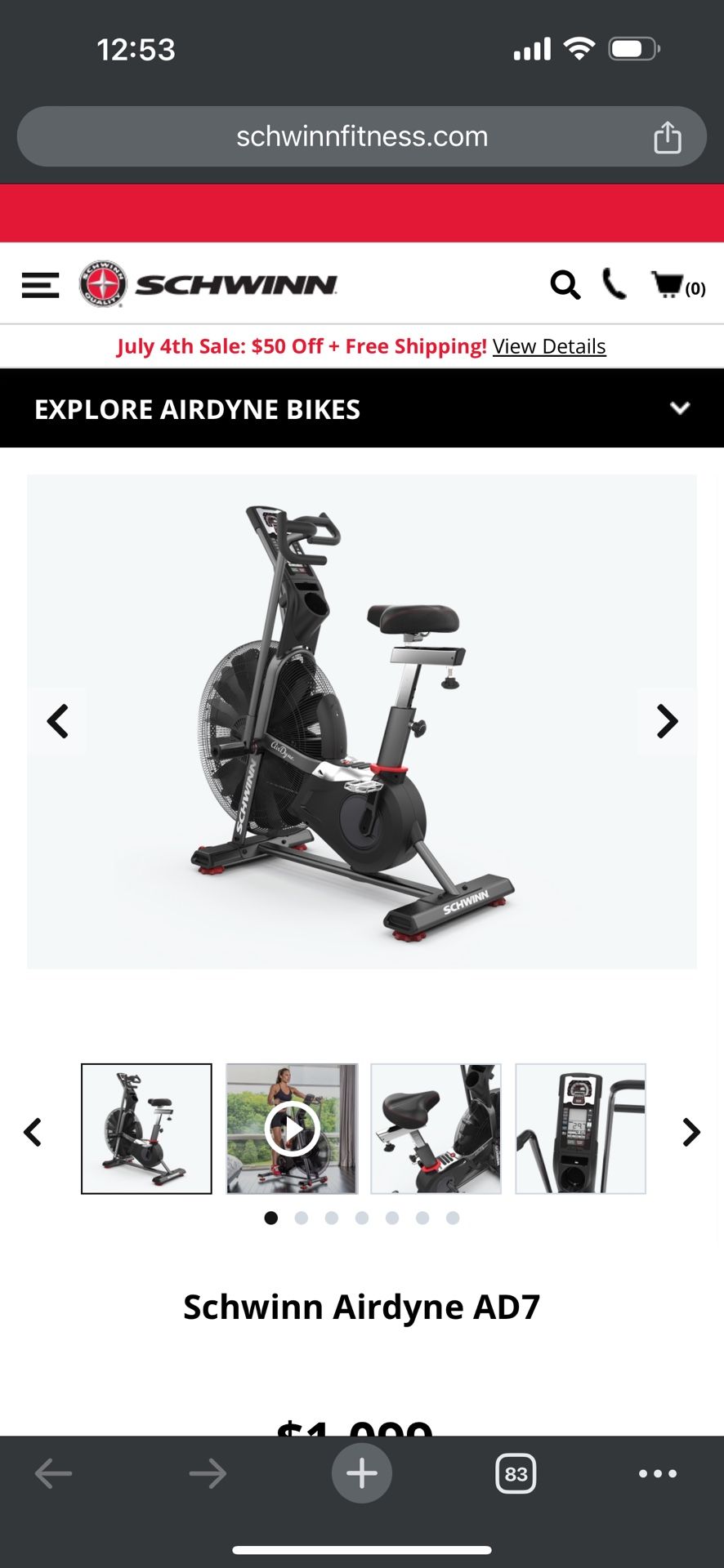 Schwinn Airdyne AD7