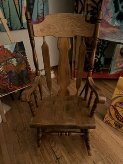 Antique Wooden Rocking Chair