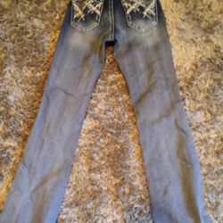 Cute Jeans With Lil Bling / Woman's Size 0/Length 24