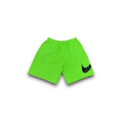 Nike sportswear big swoosh club fleece sweat shorts green mens large 