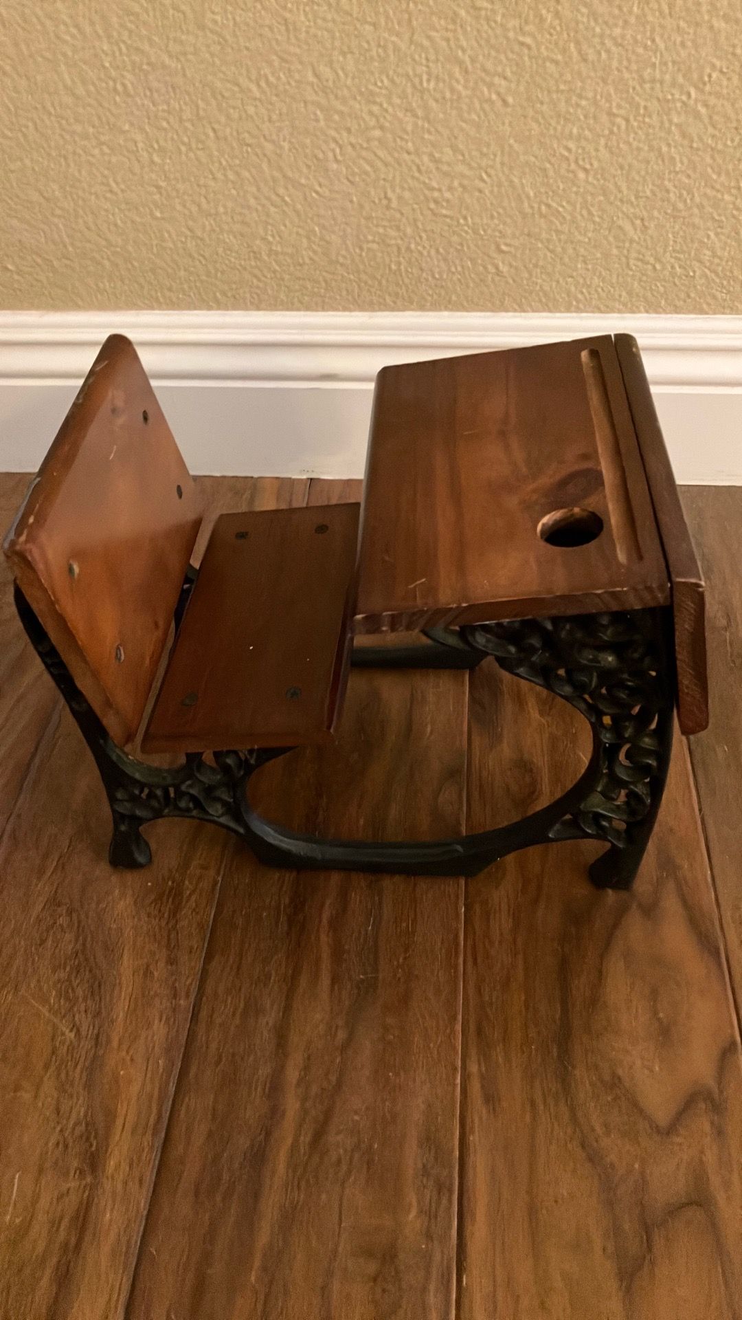 American Girl Doll Wood Wrought Iron Desk.