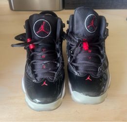 Air Jordan 6 ring Kids Sneakers Black Red