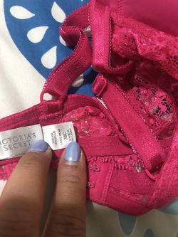 BRA Pink/Blue By PINK VICTORIAS SECRET SIZE 36C USED FOR PHOTO