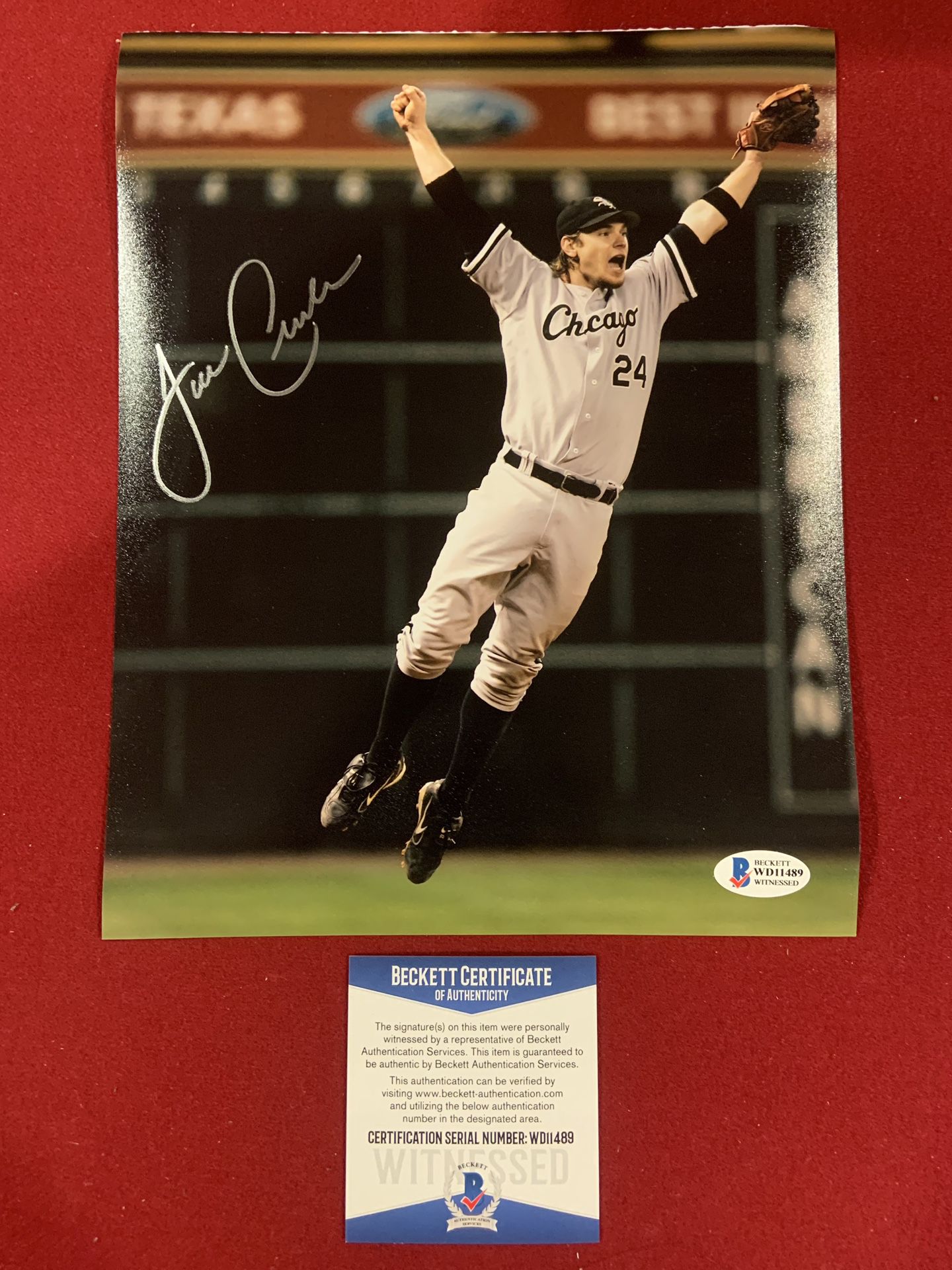 JOE CREDE Autographed 8x10 Photo with Beckett COA for Sale in