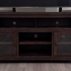 Ashley’s Furniture TV Stand Dark Wood