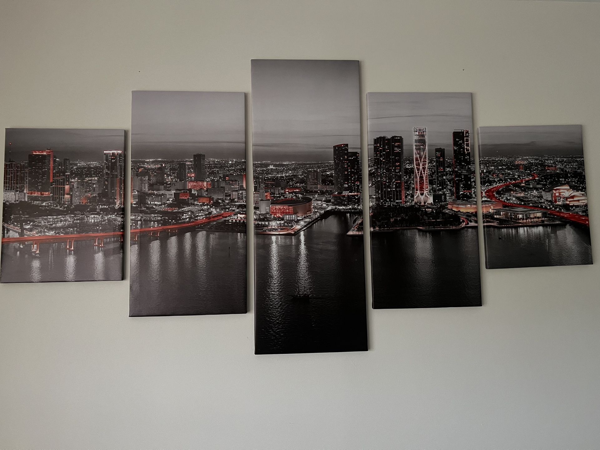 Miami Skyline Wall Decor
