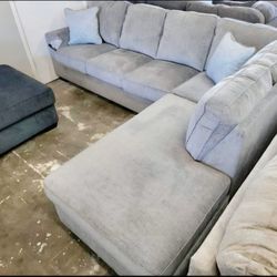Aktari Alloy Sectional $10 Down Payment And Financing Available