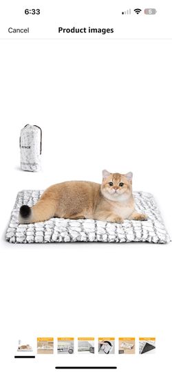Self Warming Cat Bed, 24" x 18" Ultra Soft Cat Dog New