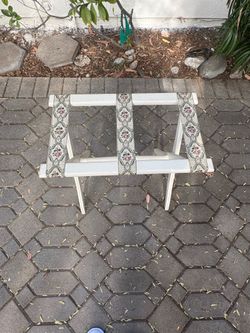 Vintage Folding Luggage Rack