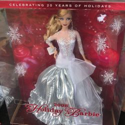 2007 And 2008 Holiday Barbies 