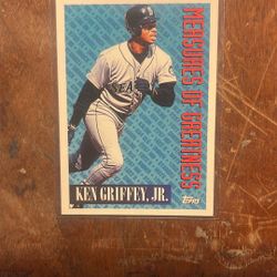 Topps Measures Of Greatness Ken Griffey Jr Baseball Card Insert 1994 