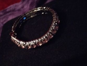 AAA PURPLE CZ Sterling Silver Bracelet