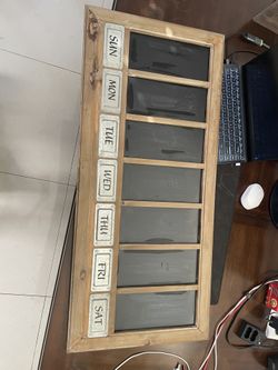 Wall Decorate Wood Schedule Board