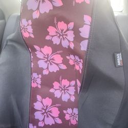 Car Cover Seats Purple Flowers